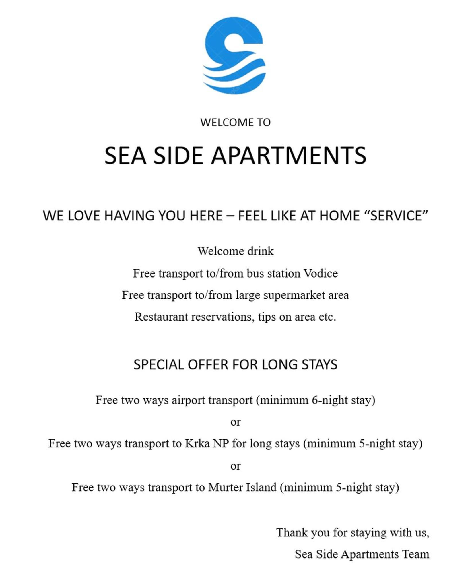 Sea Side Apartments Vodice Exteriér fotografie